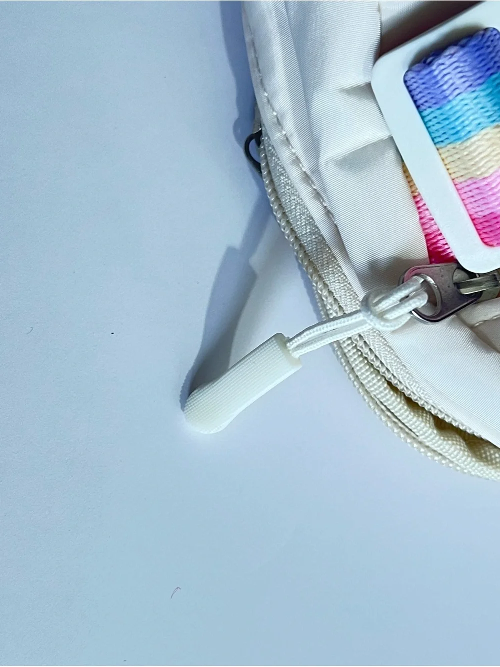 NEW Initial Q Fanny Pack Crossbody Bag with Fruit Charm Chain
